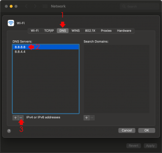 Mac delete Static DNS