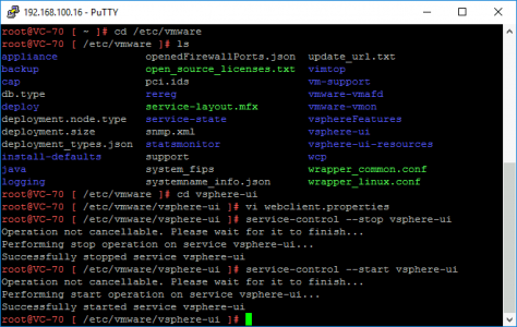 vCenter Disable Timeout Managment