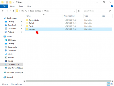 Server 2022 SFTP User Folders