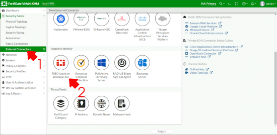 Add FSSO DC Agent To FortiGate