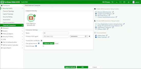 Configure FSSO Agent On FortiGate