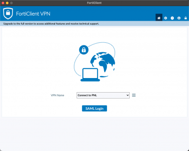 FortiClient SSL VPN connect with SAML