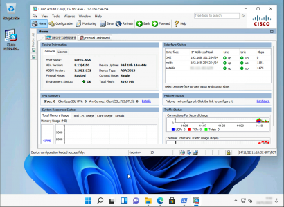 nstalled ASDM on Windows 11 Working