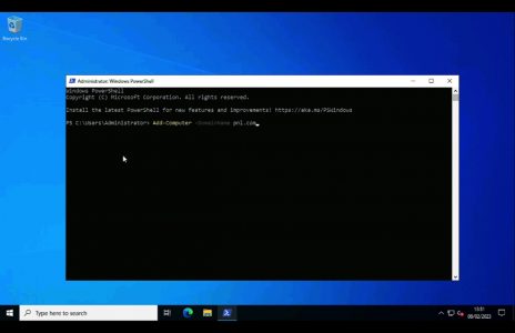 Join Windows Server 2022 to a Domain PowerShell