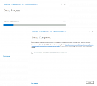 Install Exchange 2019 on Server 2022 Completed