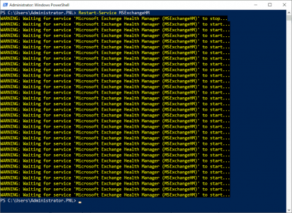 Restart Exchange Health Manager