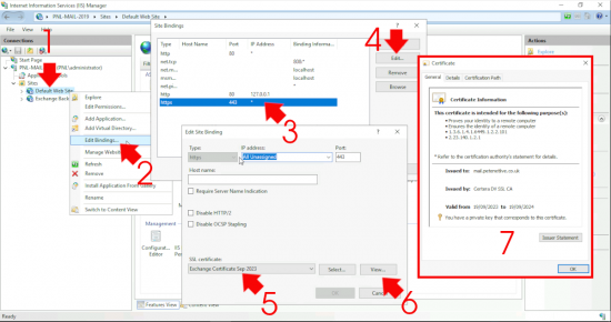 Exchange Default Front End Exchange Certificate