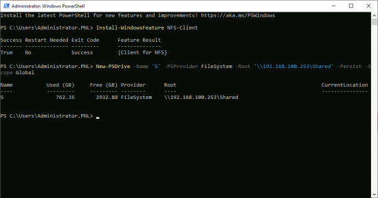 Windows Connect to NFS Share