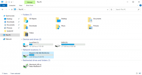 Windows Connect to to NFS Share