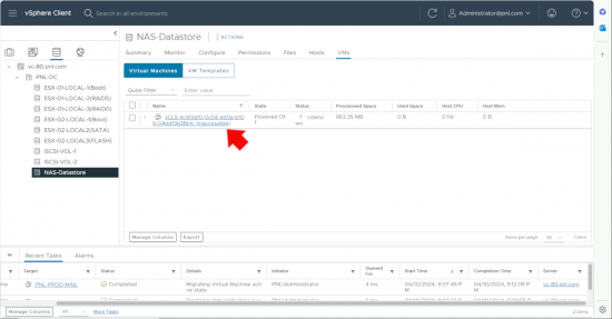 Cannot Remove vCLS Orphaned vCLS Virtual.Machine