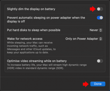Disable mac dim screen