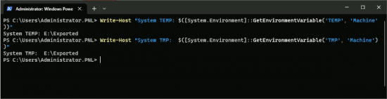 Export VM Check Temp locations