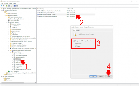 Audit GPO Changes - Audit Directory Services Changes