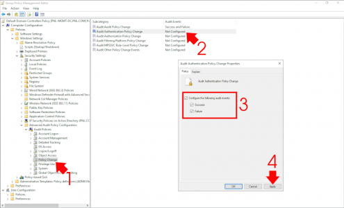 Audit GPO Changes - Audit Authentication Policy Changes