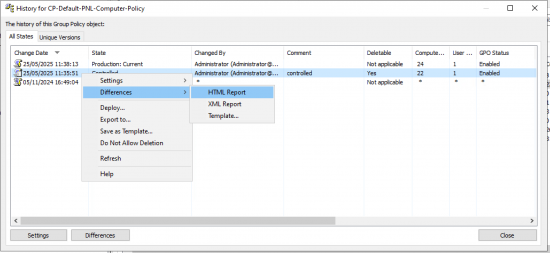 Audit GPO Changes - AGPM Track Changes