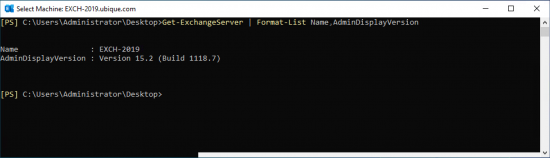 Find Exchange Build Number Upgrading to Exchange SE