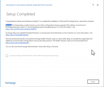 Upgrading to Exchange SE