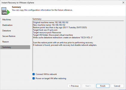 Veeam Migrate Between Hypervisors Instant Recovery