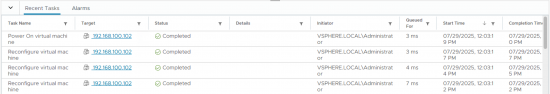 Cross Hypervisor MigrationsVMware Activity