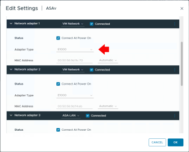vASA Add VMXNET3