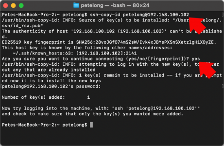 Linux SSH Key - Send public Key to Remote Host