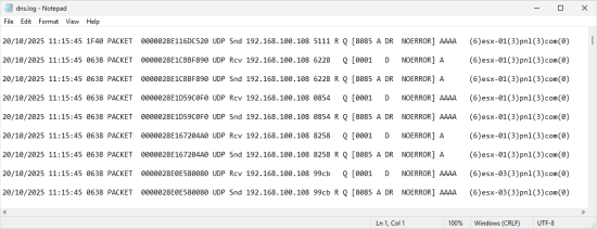 Demote a Domain Controller Audit DNS Queries LOG