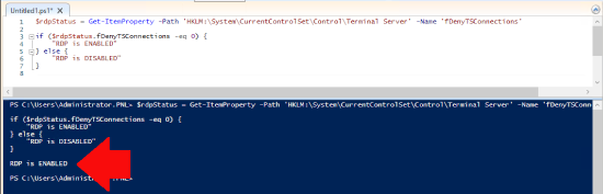 Test RDP is enabled PowerShell Can't Connect to the Remote Computer