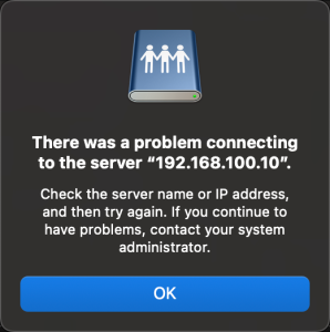 Windows Share from a Mac Error