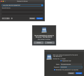 Mac to Window Share connecting