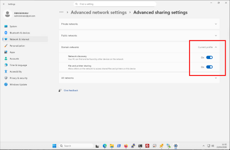 Mac to Window Share settings