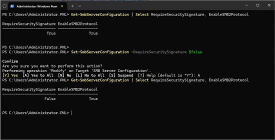 Mac to Window Share SMB Signing