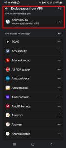 Nord VPN Enable App for Split Tunnel