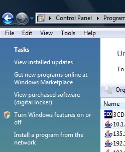 control panel