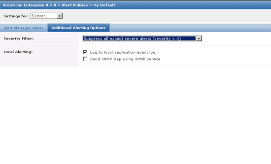 epo stop event logging