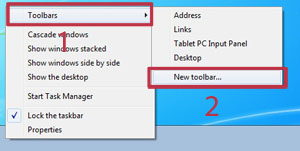windows 8 toolsbar