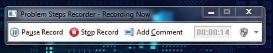problem steps recorder stop