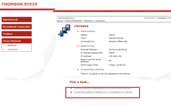 ST510 static IP