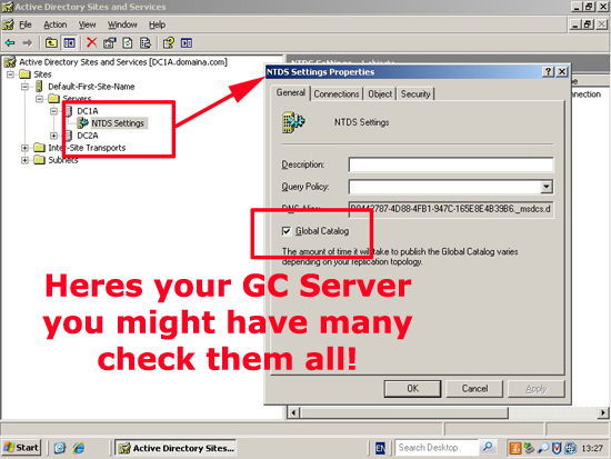 Locate GC Server