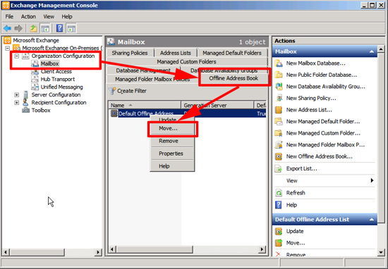 Migrate Offline Address Book