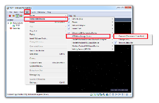 boot vm from usb