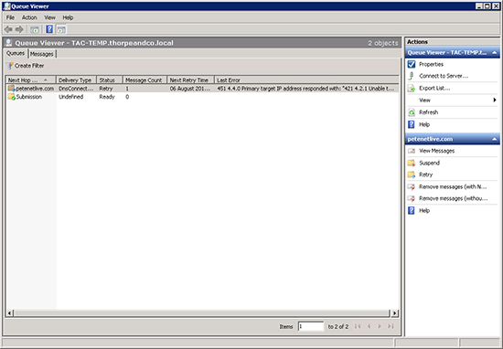 451 4.4.0 primary target IP