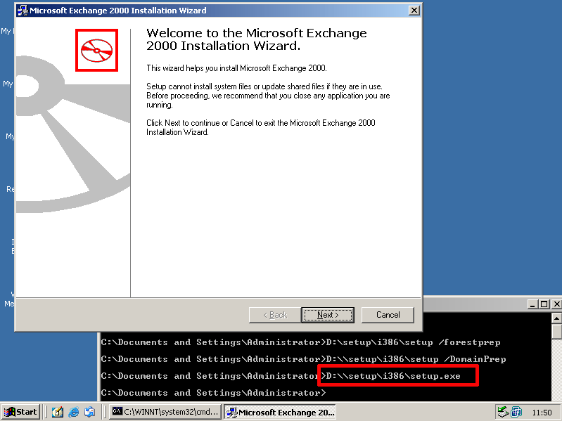 Exchange 2000 Install Step by Step | PeteNetLive