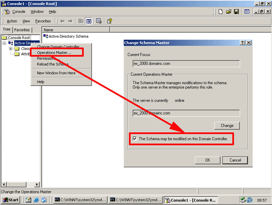 Modify Schema Master