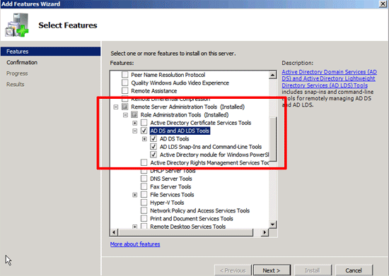 ad ds and ad lds tools