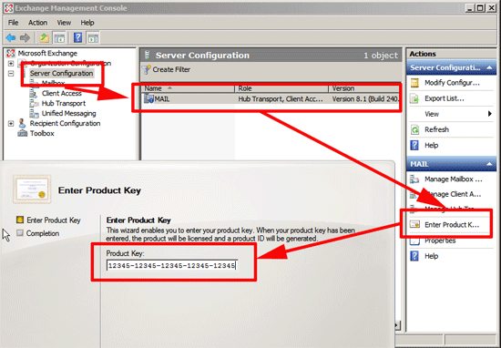 enter exchange 207 key