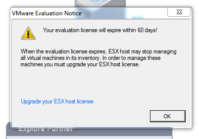 eval warning esx