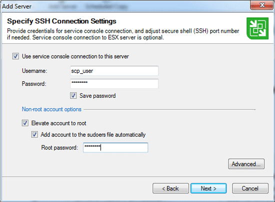 fast scp ssh settings