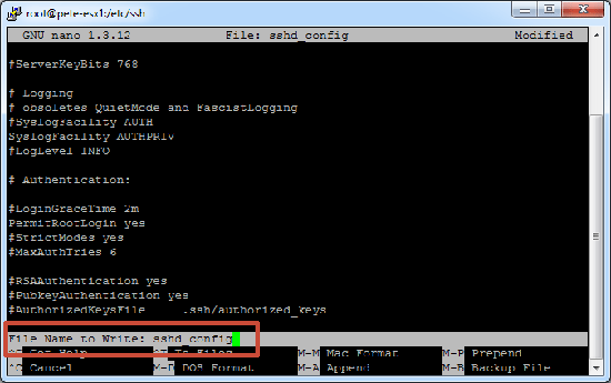 vi editor esx