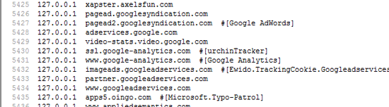 loopback address in hosts