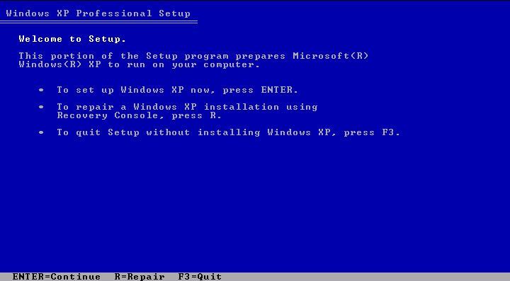 reinstall xp without cd drive